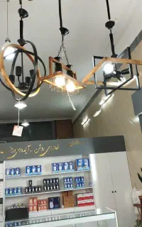 لوستر چوبی ارزان . آویز چوبی . کافه