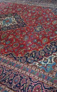 فرش دست بافت اصل کاشان ۱۲ متری