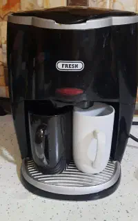 قهوه جوش مارک Fresh دو کاپ رنگی سالم و تمیز
