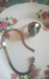 یک عددانگشترمردانه فیروزه اصل با یه عدد دستبندنقره