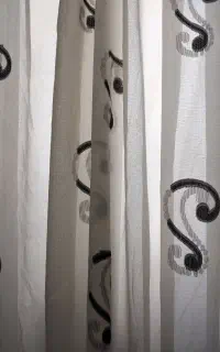 پرده حریر باآستری