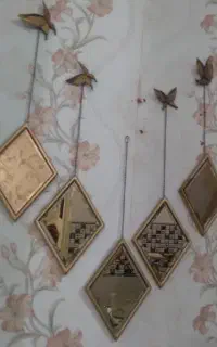 اینه لوزی دیواری 5 عدد