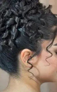 آرایش شنیون زلف