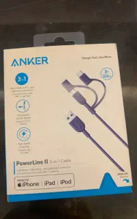 کابل Anker 3in1