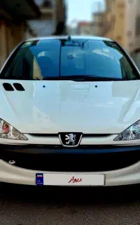 پژو 206 تیپ 2 مدل 1399 بی رنگ استثنایی