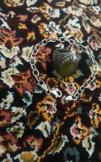 انگشتر و دستبند نقره کد ۹۲۵