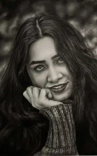 سفارش چهره آبرنگ و سیاه قلم