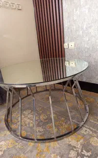 ست کامل عسلی و میز عسلی و آینه کنسول سیلور