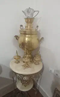 سماور برنز زغالی