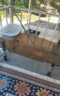 میز شیشه ای