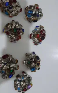 فروش عمده انگشتر استیل ابکاری نقره 99 هزارتومن