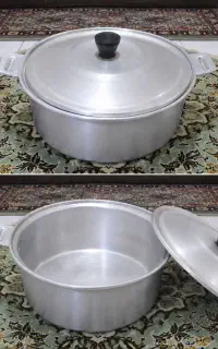 قابلمه روی آلومینیومی سایز ۳۷ با درب و سالم