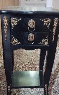 میز تلفن چوبی