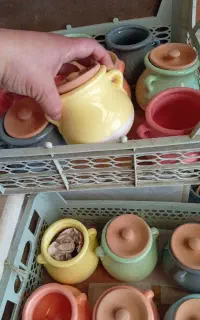 ظرف سفالی مخصوص ماست وادویه