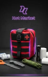 کیف بقا حرفهای SOS + پک کامل کمک اولیه