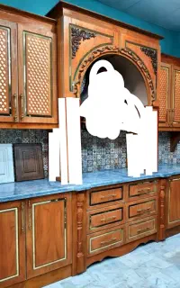 کابینت طرح چوب