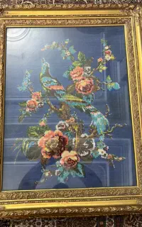 دو عدد تابلوی کوبلن منجوق کار شده
