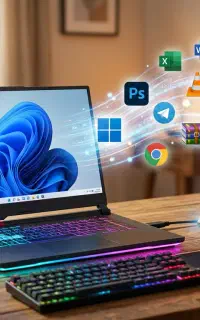 نصب فوری ویندوز + نرم‌افزار + بازی در محل