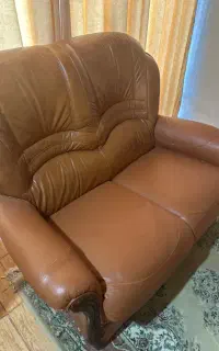 مبل ایتالیایی ۷ نفره چرمی