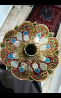 قلیان برنز اصل طرح شاه عباسی با وسایل کامل