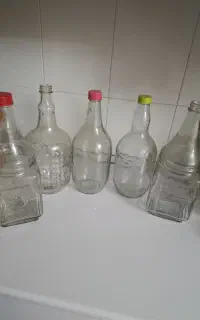 بطری جای آبلیمو آبغوره شیشه ای