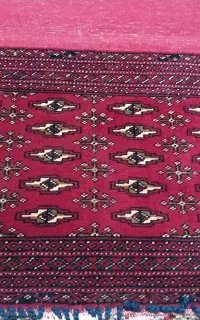 پشتی تک دستباف طرح ترکمن