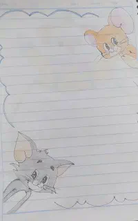 نقاشی دفتر املا