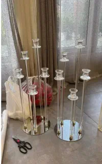 شمعدان ۵ شاخه لوله ای