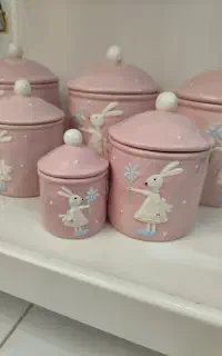 خرگوشی صورتی پاسماوری بانکه انگلیش هوم  خالخالی