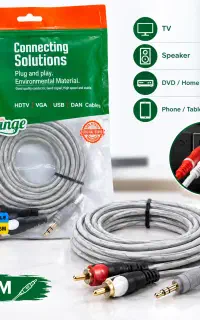 کابل صوتی Orange مدل 1×2 RCA طول ۱.۵ متر