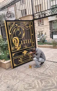 نقاشی ساختمان اذربایجان خرده کاری