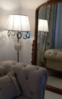 لوستر اباژوروپرده کریستالی