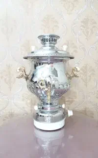 سماور گازی ۱۰لیتر آکبند برنز اصل اکبربرادران قدیمی