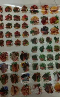 پک استیکر آشپزخانه ای ادویه و سبزیجات.حبوبات.