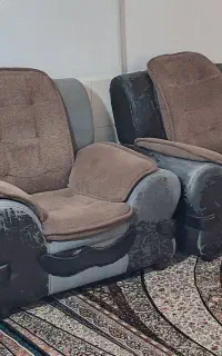 مبل راحتی قهوه ای