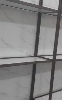 قفسه مغازه اهنی محکم نو رنگ خورده