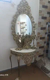 ایینه شمعدان طرح برنز