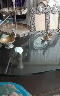 شیرینی خوری برنزی روکش نقره