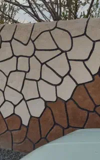 نمای جدید صخره ای وسیمان کاری