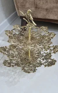 ظرف دو طبقه برنجی