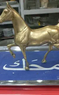 مجسمه زیبا  اسب برنجی  جذب ثروت  فنگشوئی