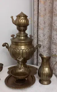 سماور ذغال برنجی