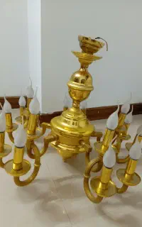 لوستر طلایی رنگ ثابت