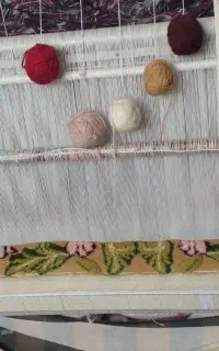 دار گلیم برجسته با ابزار