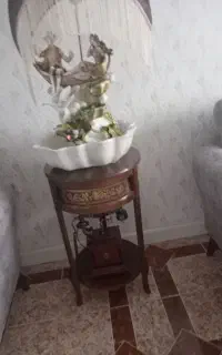 میز قهوه ای دو طبقه