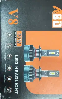 هدلایت لامپ LED خودرو A80 V8 90W اصل، کم‌کارکرد