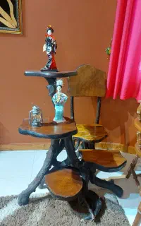 میز تحریر با صندلی ،چوب جنگلی کار دست