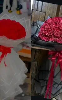 گل روبانی گل ربانی باکس گل گل خاستگاری  گل زیارتی