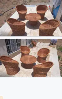 صندلی چوبی دست بافت دو لایه