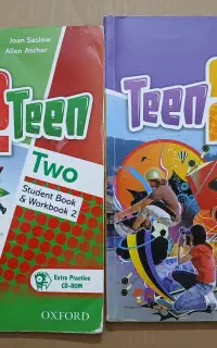 دو عدد کتاب اموزش زبان Teen 2 Teen دو و سه